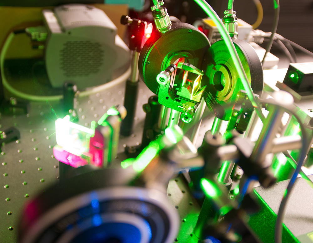 A closeup photo of equipment in an IBB lab at Georgia Tech.