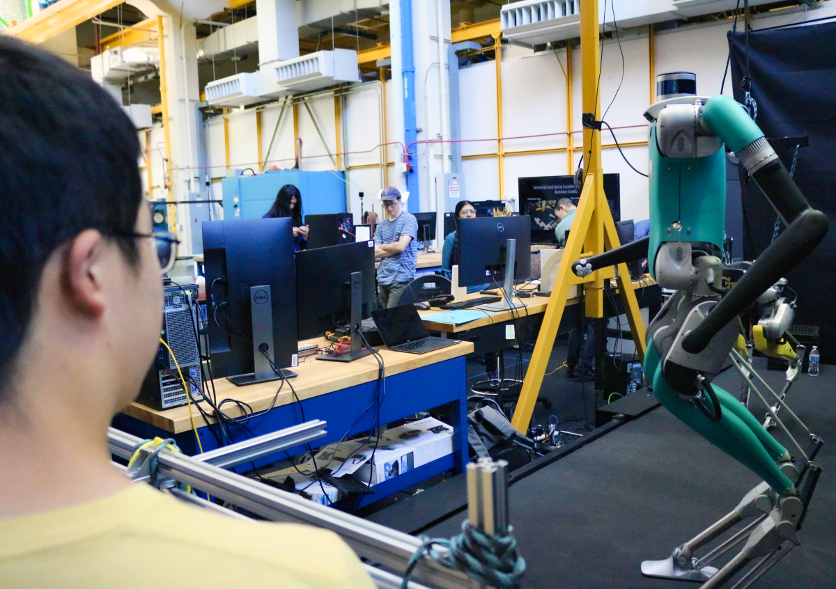 DIGIT and Cassie Robots in the LIDAR Lab