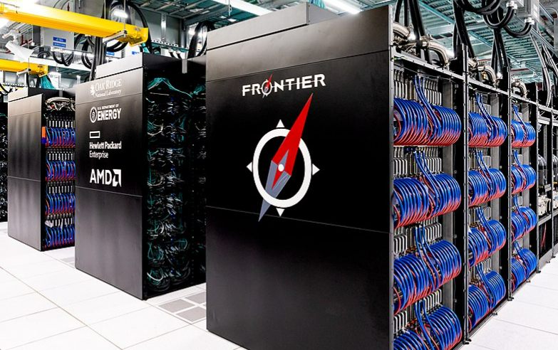  Frontier exascale-class HPC. Image Courtesy of ORNL