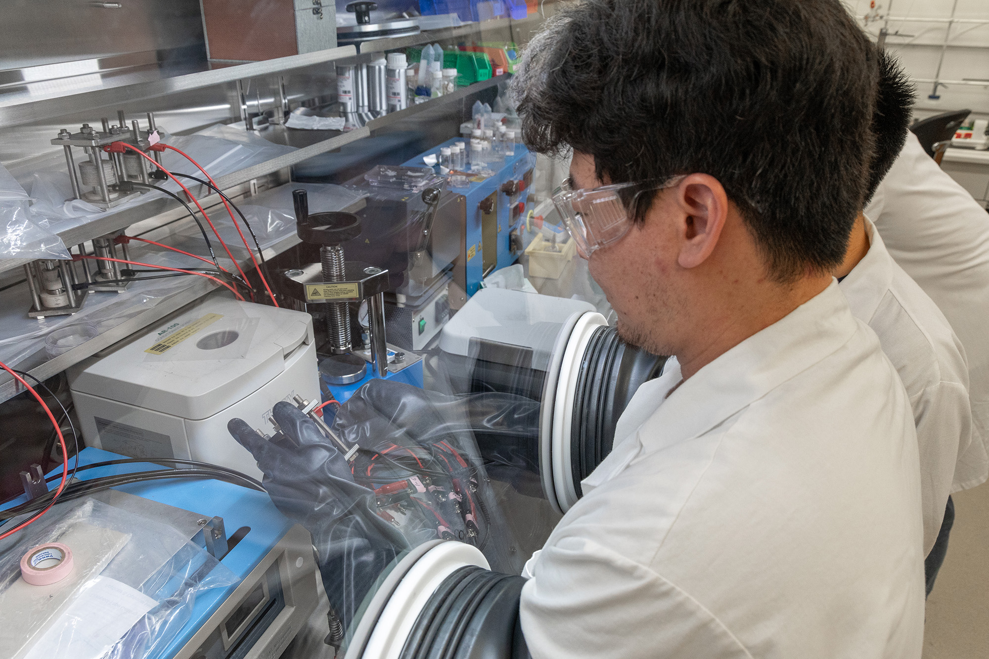 Student working on Batteries Research at a Georgia Tech Lab