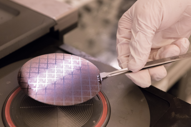 Fully etched semiconductor wafer