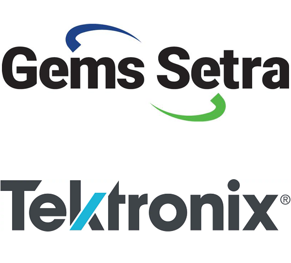 Logo of Gems Setra and Tektronix