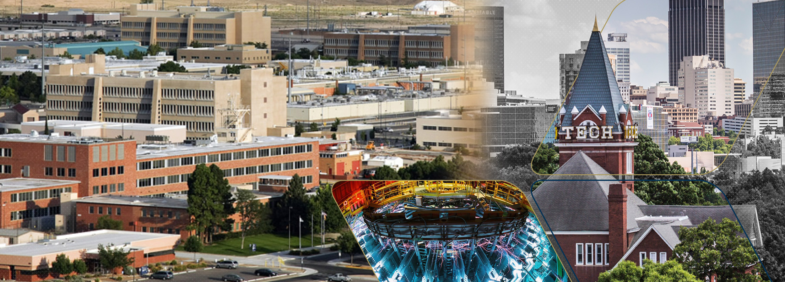 Sandia composite image of the research campus combined witht the Georgia Tech campus