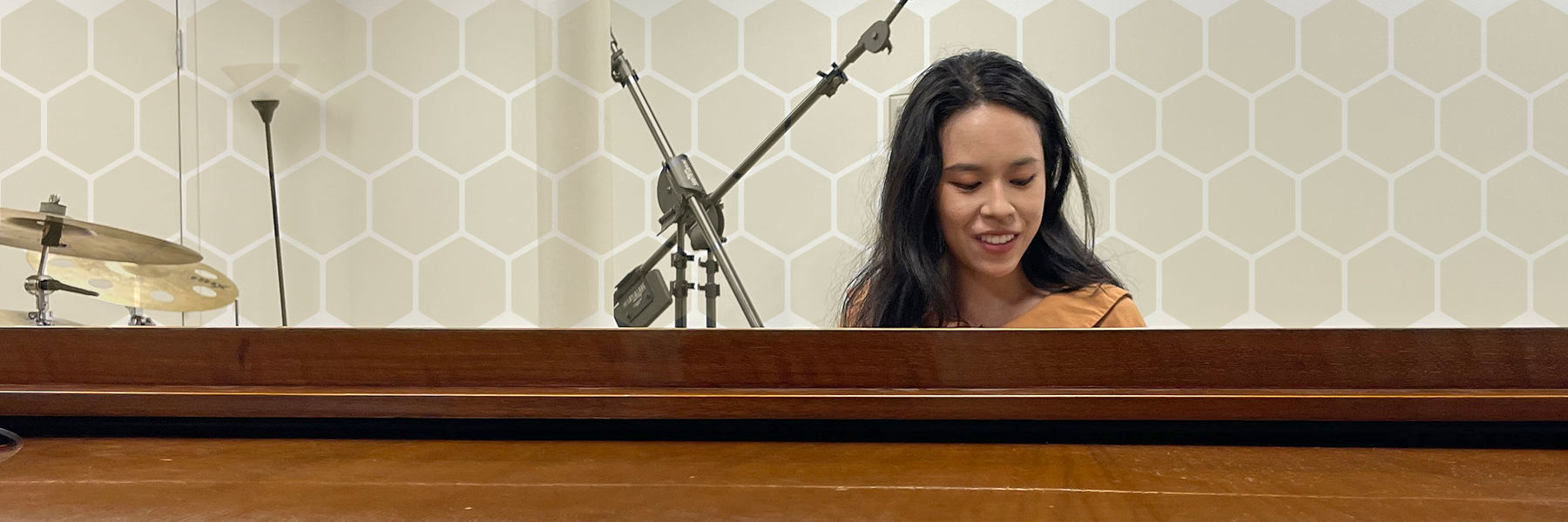 Georgia Tech's Yiren Ren playing a piano