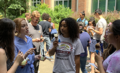 group at ice cream social