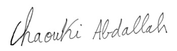 Signature of Chaouki T. Abdallah