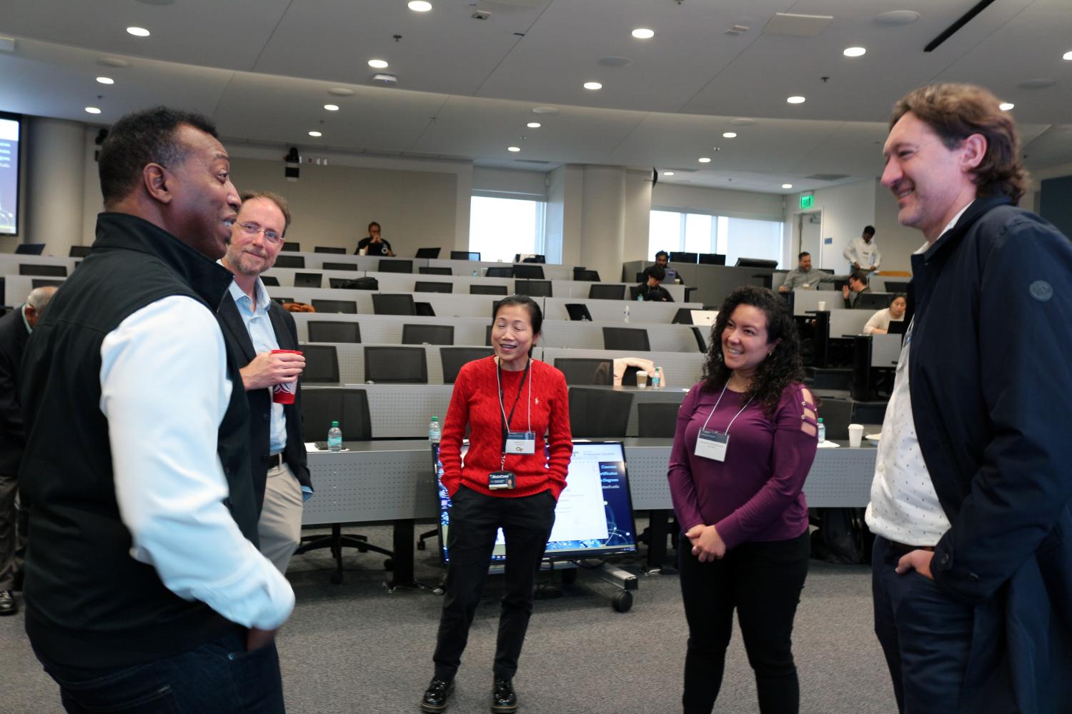 Allen Stewart, Director of Software Engineering in the Microsoft Strategic Missions and Technology Divisions talking to GT Faculty