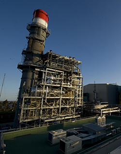 Image from Power Engineering article showing a natural gas fired electricity plant.