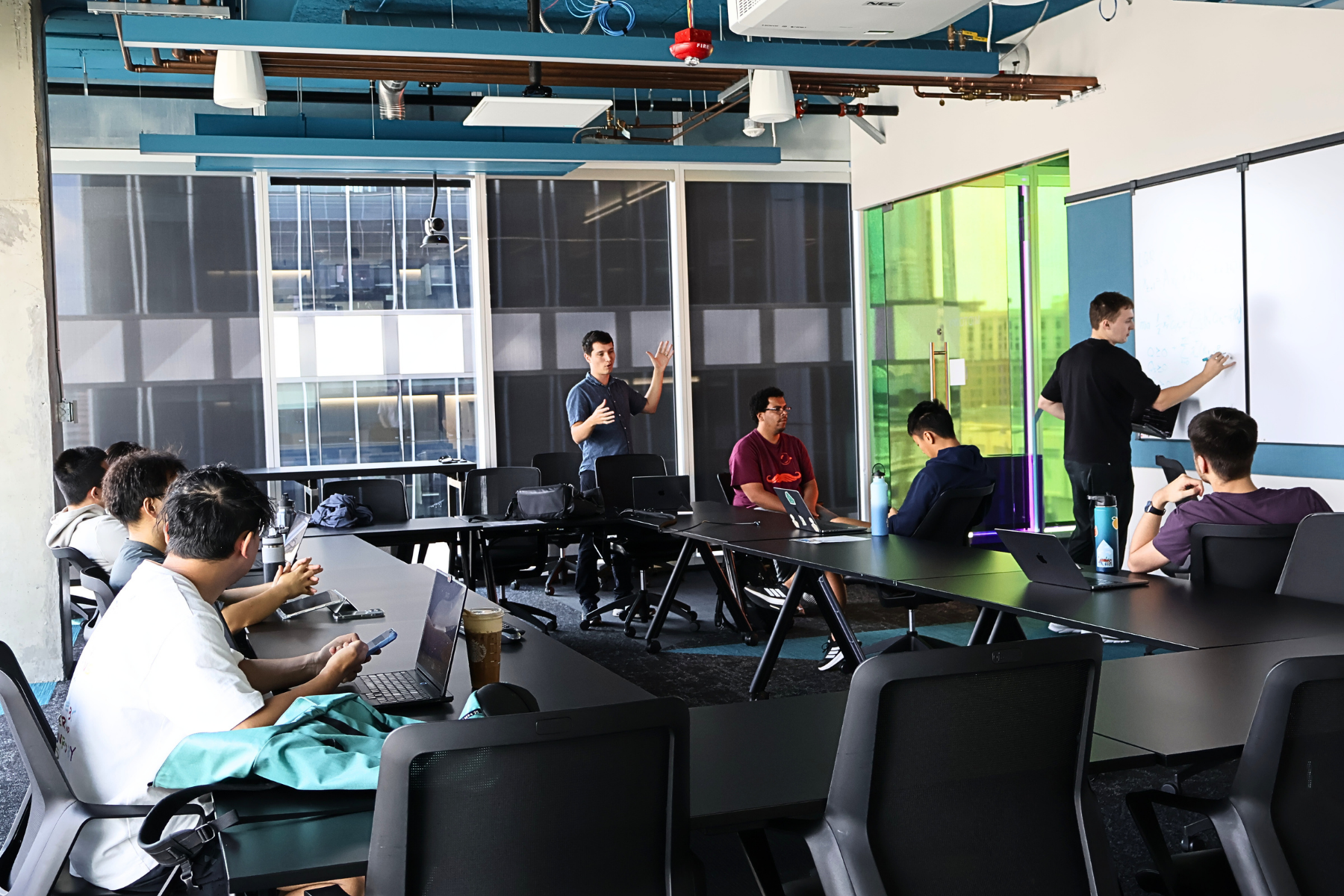 Andrew Rosemberg, with assistance from Michael Klamkin teach a new Ai and Engineering Course