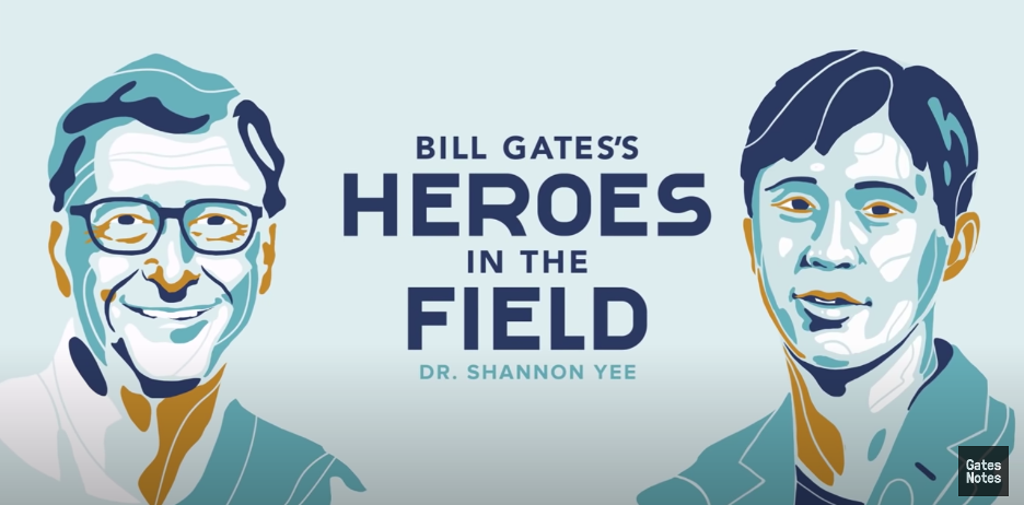 Illustration of Bill Gates and Shannon Yee