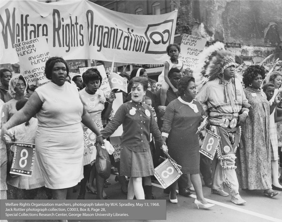 Welfare Rights Organization marchers. Photo Credit: National Women's History Museum