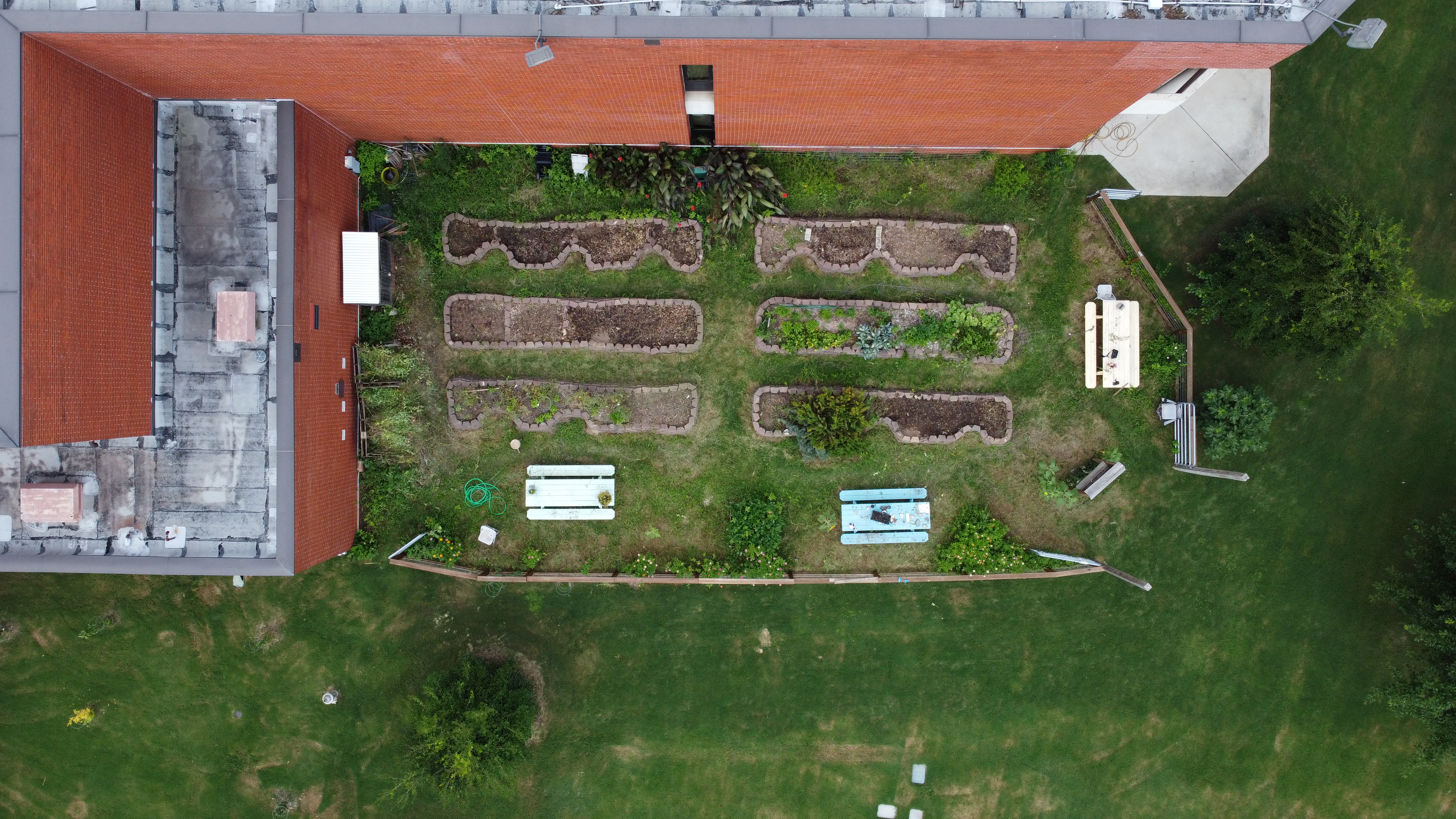 The Community Garden prior to its expansion. 