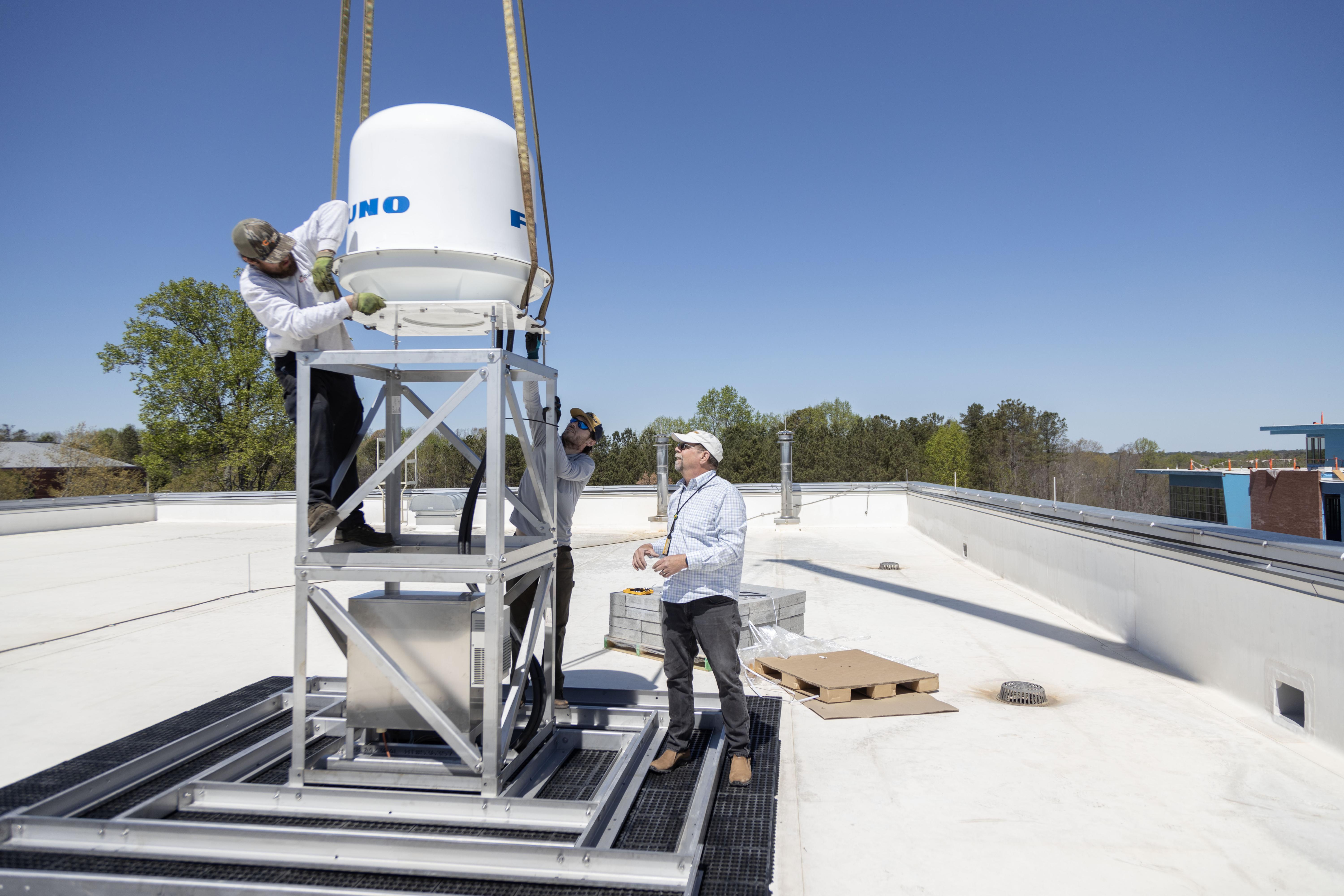 X-band weather radar installation