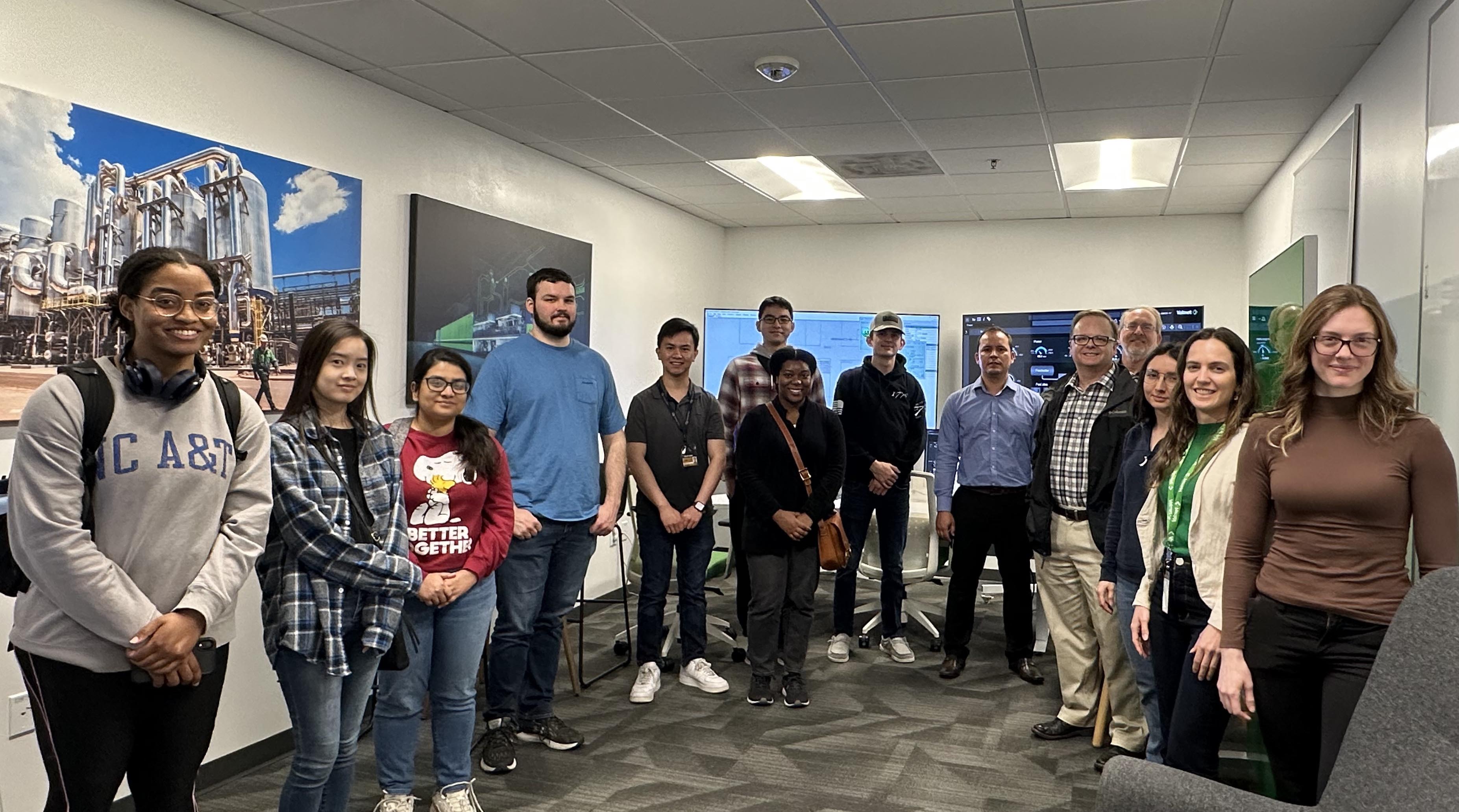 Georgia Tech Students and Faculty and Valmet personnel at Valmet Automation’s Norcross Location