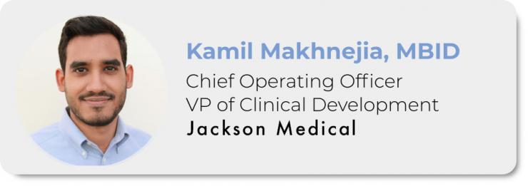 <p><strong>Kamil Makhnejia</strong>, COO of Jackson Medical</p>