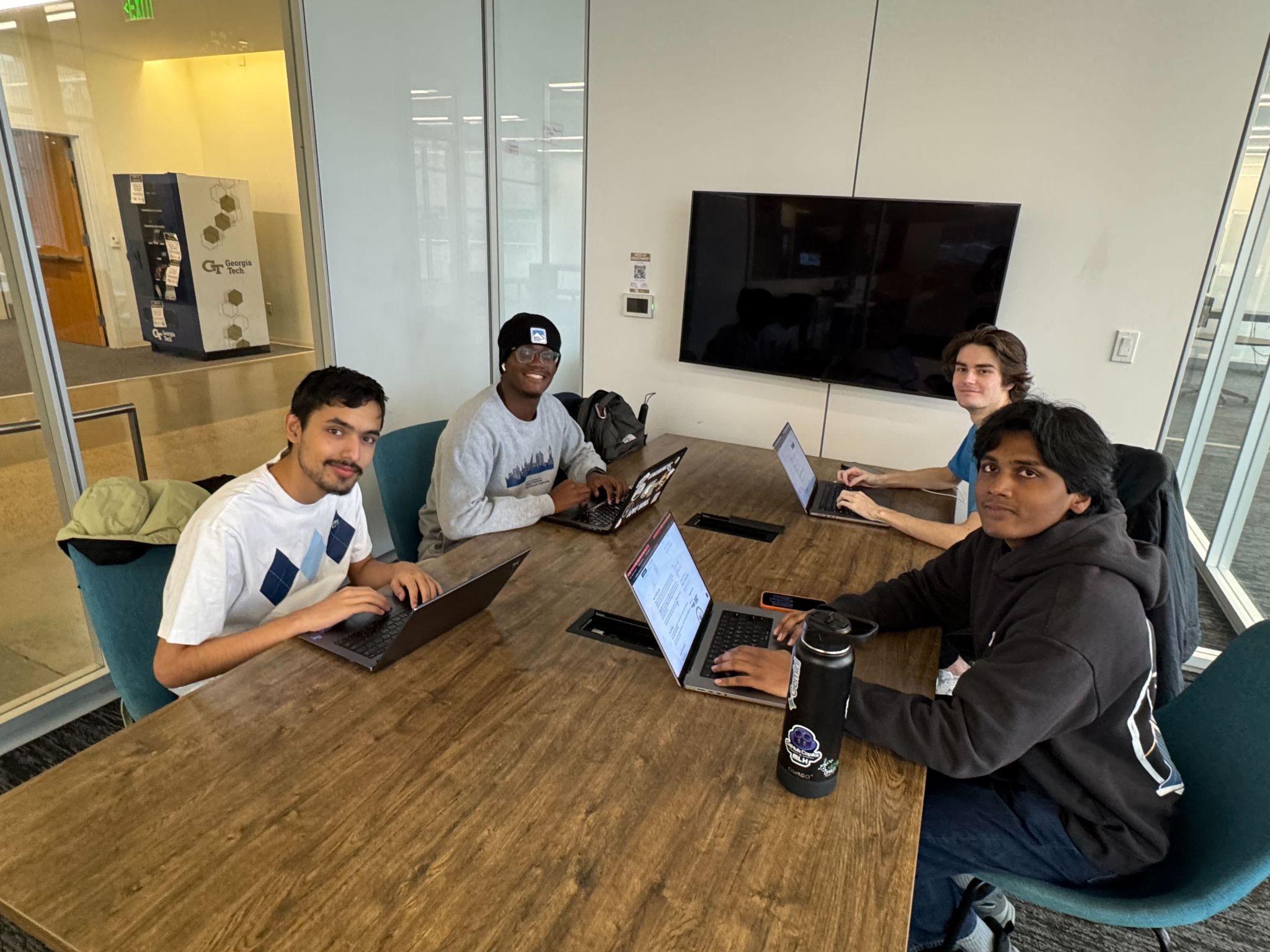 Hackathon Team Members Busy at Work