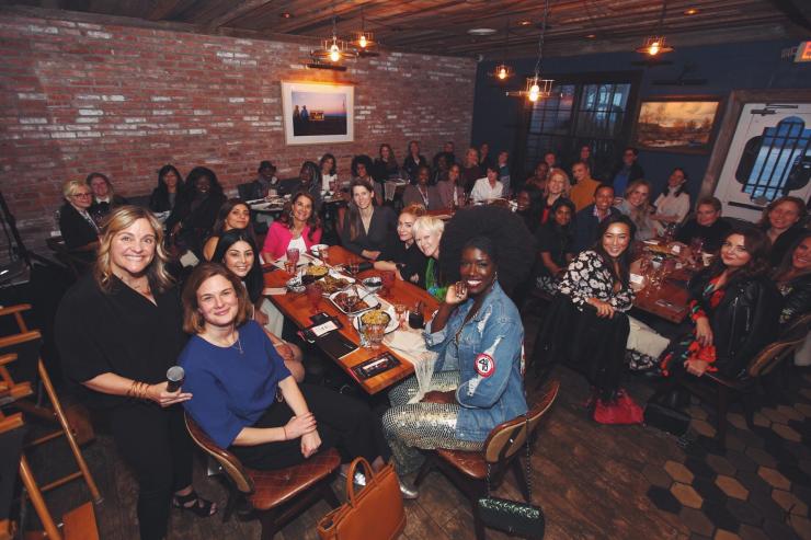 <p>The TechMAKERS series was unveiled at SXSW. Participants at a dinner hosted by Melinda Gates.</p>