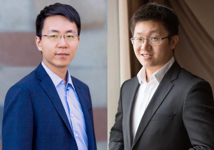 <p>Yunfeng Chen. a researcher at the Scripps Research Institute in La Jolla, California, and Lining Ju, a researcher at the University of Sydney in Australia, were graduate students in the lab of Cheng Zhu at Georgia Tech.</p>