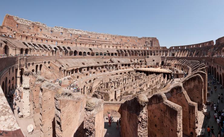 <p>Roman arenas have survived in many earthquake-prone regions. Did the Romans inadvertently build seismic wave cloaks when they designed colosseums? Some researchers believe they did due to the arenas' resemblance to modern experimental elastodynamic cloaking devices. By Paolo Costa Baldi - Own work, CC BY-SA 3.0, https://commons.wikimedia.org/w/index.php?curid=17076265 </p>