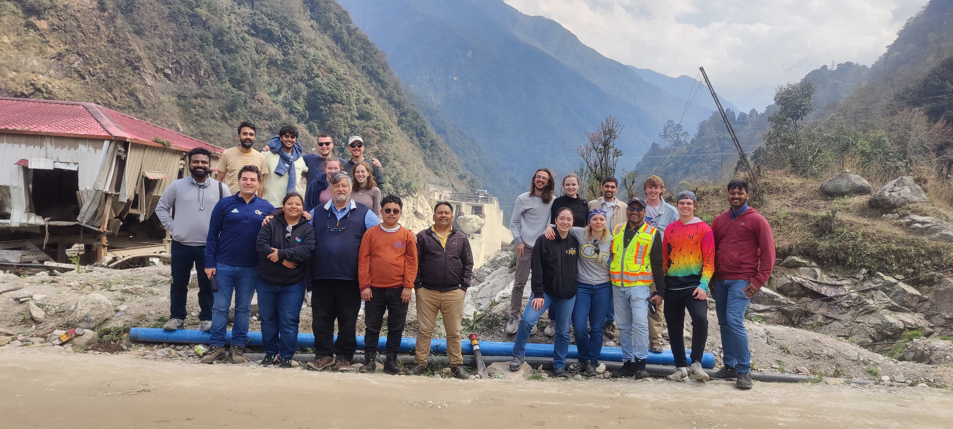 School of Civil and Environmental Engineering students captured 360 media, using Filio, to study disaster sites in India and Nepal. Photos provided by Roozbahani. 