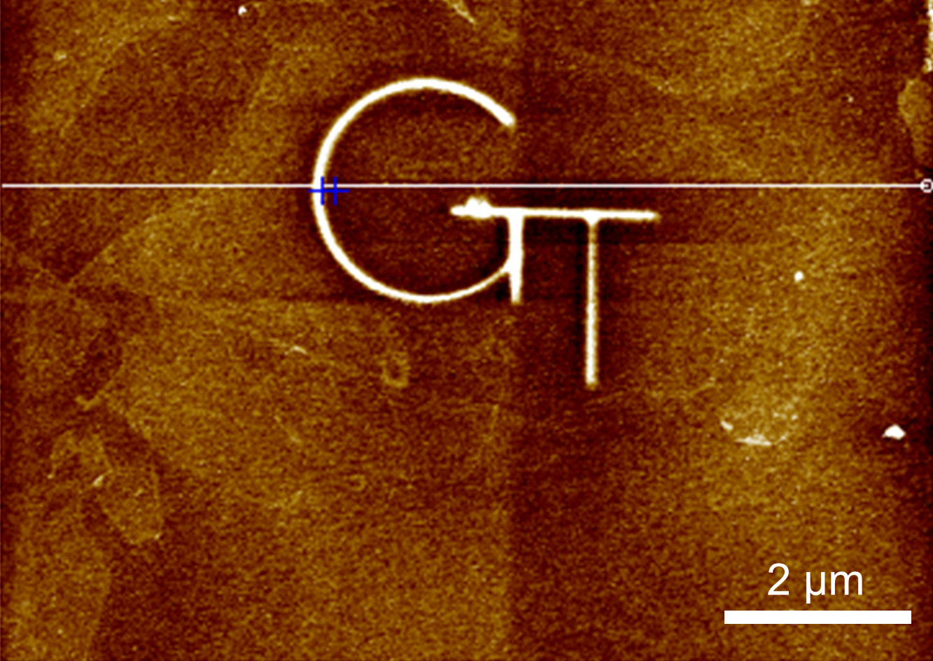 Microscope image shows carbon deposition