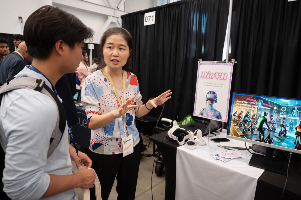 Digital media Ph.D. candidate Yuchen Zhao’s startup aims to revolutionize fitness with VR and biofeedback integration in her startup, BioVR.