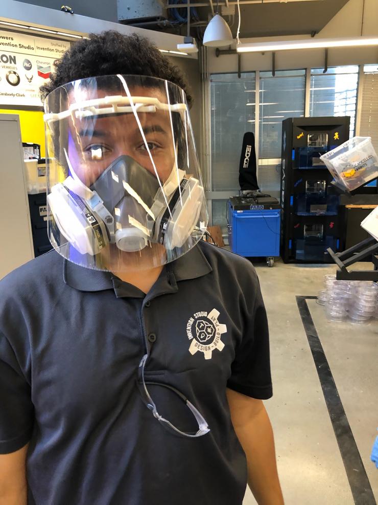 <p>Georgia Tech is helping meet the need for face shields for health care workers.</p>