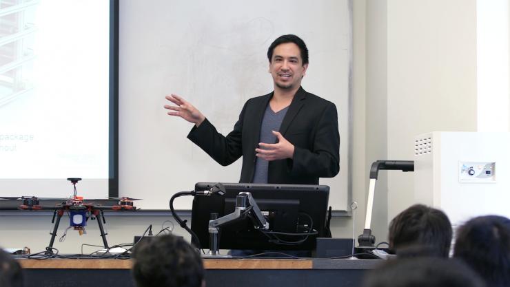 <p>GTRI senior research engineer Michael Mayo is the lead instructor for the class (Credit: Christopher Moore, GTRI).</p>