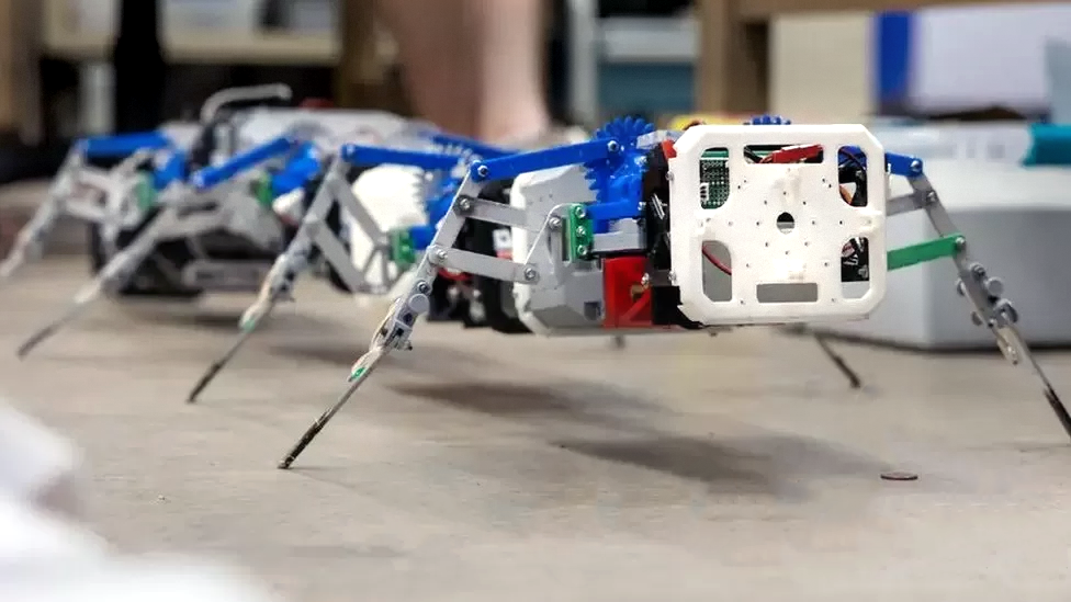 The centipede robot from Georgia Tech is a rough terrain crawler. Georgia Institute of Technology