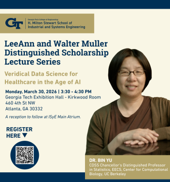 LeeAnn and Walter Muller Distinguished Scholarship Lecture Series - Dr. Bin Yu