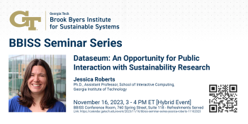 BBISS Seminar Series Event Banner for Jessica Roberts 11/16/23