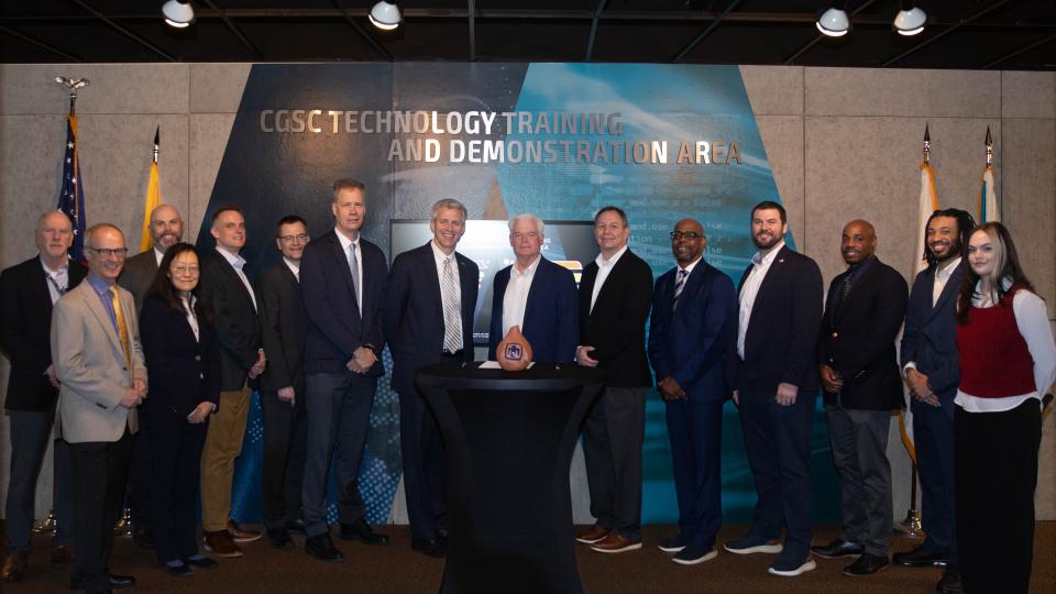 Group of people at Georgia Tech/Sandia MOU signing