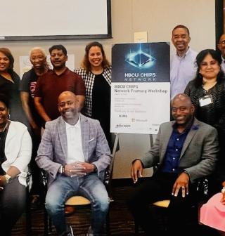 Attendees of the recent HBCU CHIPS Network meeting, where the Network's strategic direction and goals were determined.