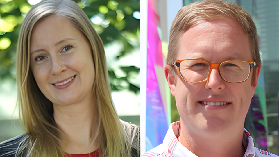 Headshots of Susan Thomas and J. Brandon Dixon
