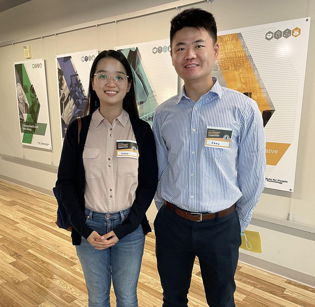 Wensi Chen and Zeou Dou are doctoral students focused on environmental engineering.