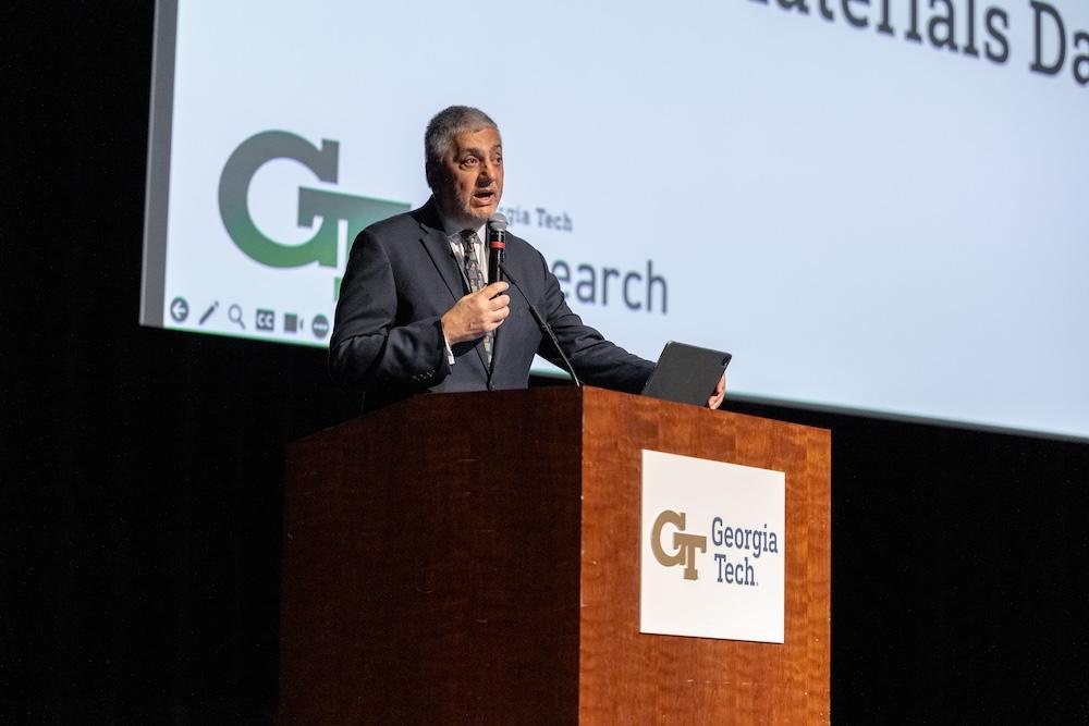 Chaouki Abdallah speaking at the Georgia Tech Energy Materials Day