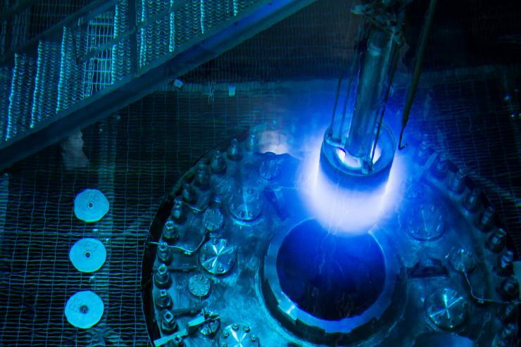 <p>The High Flux Isotope Reactor at Oak Ridge National Laboratory is the highest flux reactor-based source of neutrons for research in the United States. Credit: Genevieve Martin/ORNL</p>