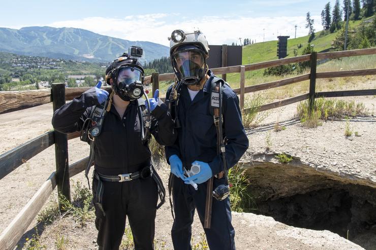 <p>A trio of Georgia Tech student researchers recently traveled from Atlanta to explore a dark, toxic cave in Colorado in search of a phenomenon they’ve only observed in a Georgia Tech lab: worm blobs.</p>