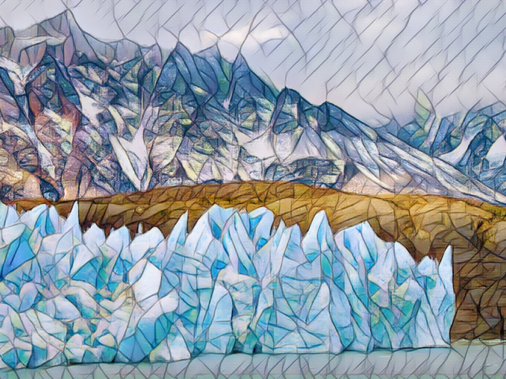 A stylized glacier (Selena Langner)