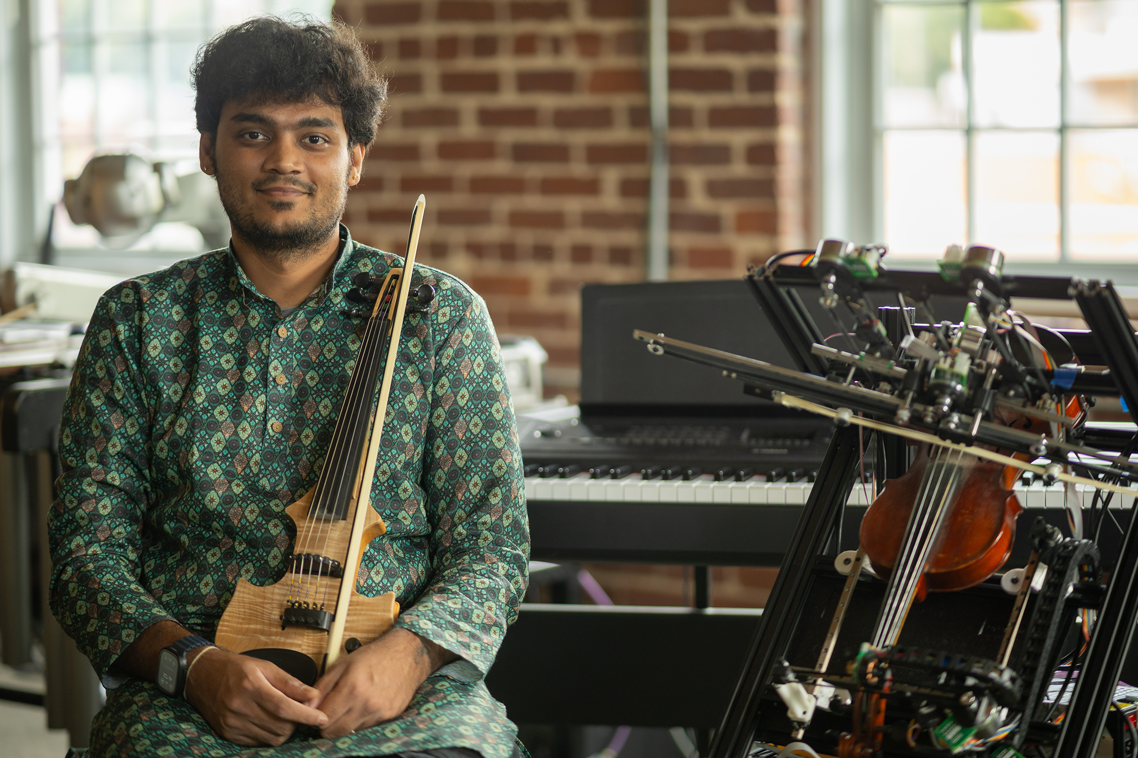 Raghav Sankaranarayanan and the robot violin