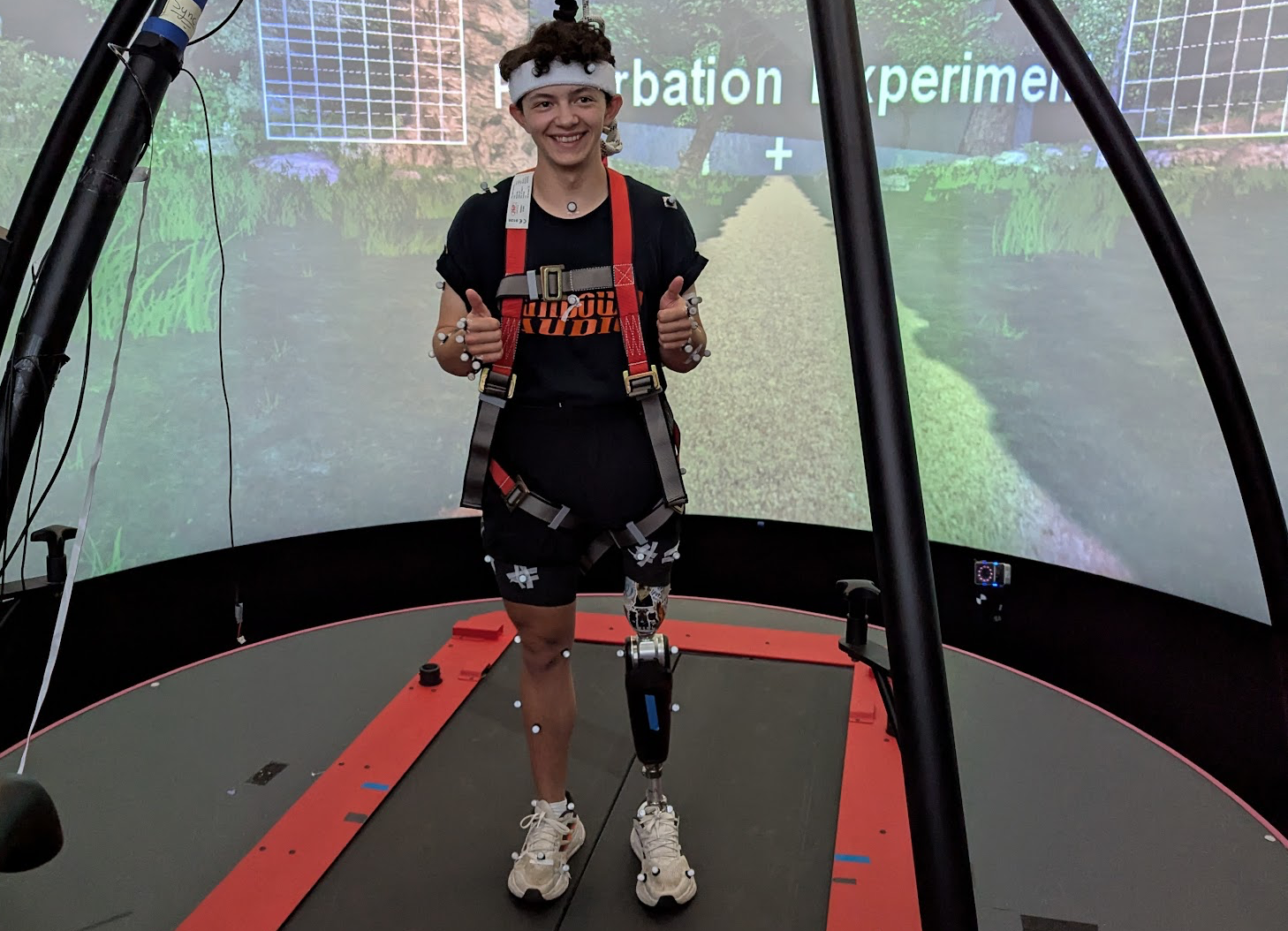 Nathan Wallace in the lab