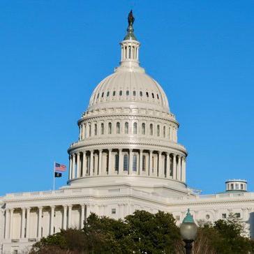 <p>Picture of the US Capitol Building dome with a clear blue sky background.</p>