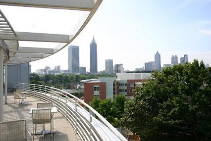 <p>Atlanta skyline view from Whitaker balcony.</p>