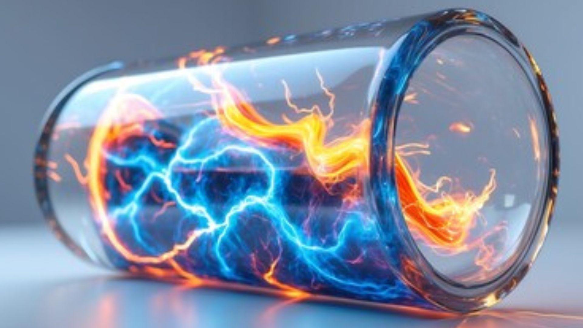 An AI rendering of a rapidly charging battery.