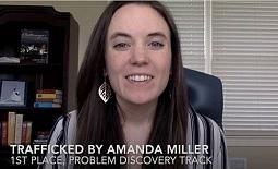 <p>Amanda Miller, 2020 Ideas to Serve first-place winner "Trafficked" in the Problem Discovery Track.</p>