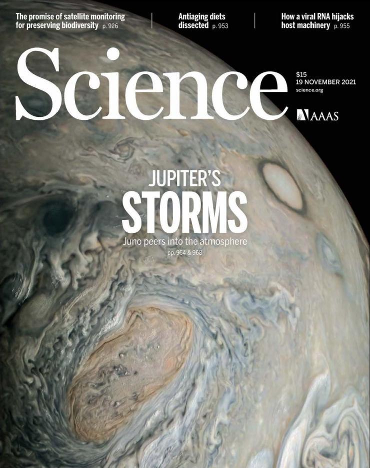 <p>Science Cover featuring Juno Mission</p>