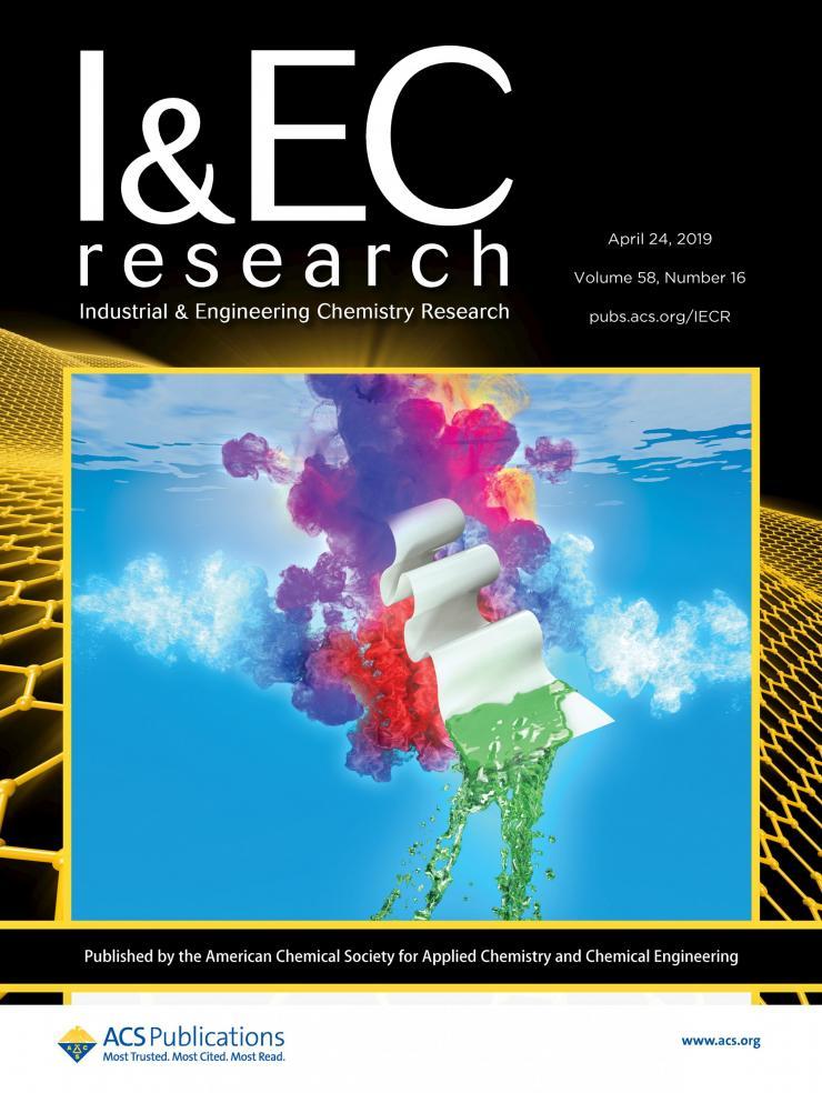 <p>This is the cover art from the April, 2019 Issue of <em>Industrial &amp; Engineering Chemistry Research</em>.</p>