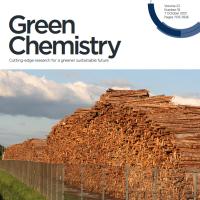 Green Chemistry Journal (Header). Pictured: wood pulp is a major source for lignin.