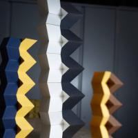<p>Scaling of zipper tubes, which are the basic geometric elements of the zipper metamaterial. (Credit: Allison Carter, Georgia Tech)</p>