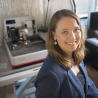 <p>Blair Brettmann is a Petit Institute researcher and assistant professor in Georgia Tech's School for Material Sciences and Engineering. Credit: Georgia Tech / Christopher Moore</p>
